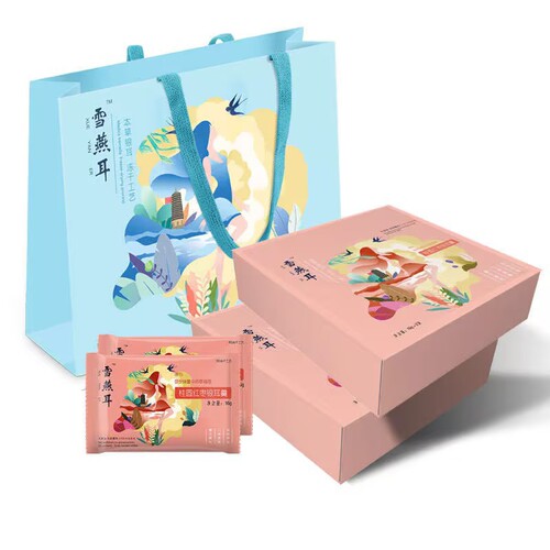 Snow Fungus Jelly Organic Freeze-Dried Herbal Silver Ear Soup 128g Gutian Brewable Instant Eat No-Cook Silver Ear Soup Silver Ear Beverage