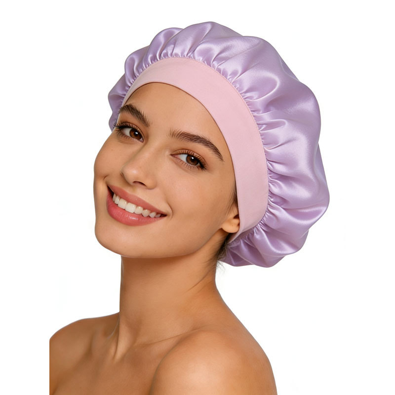 Transfronterizo Amazon seda elástica gorra de dormir gorra de belleza gorra image 10