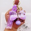 Cartoon keychain with bow, trend pendant