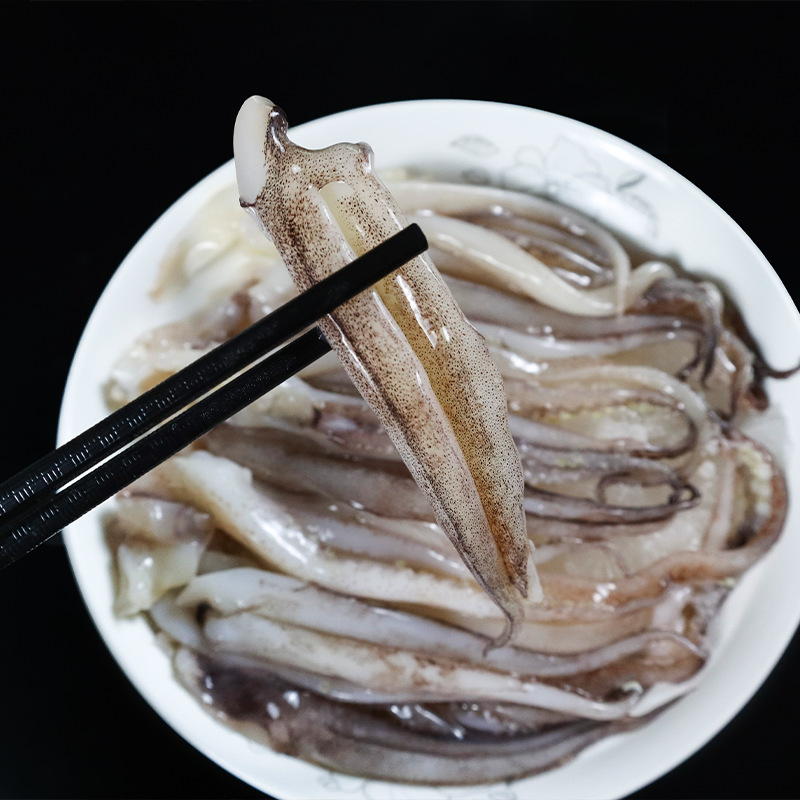 新鲜冷冻鱿鱼须二本足火锅烧烤铁板烧食材300克海鲜商用批发同款