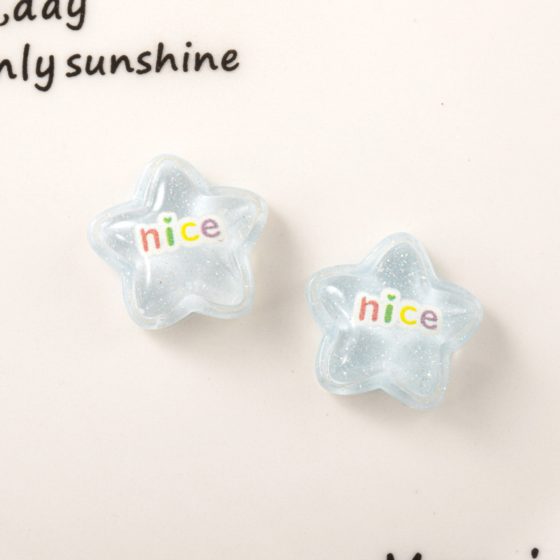 Nube de cristal oso marca accesorios resina conejo chica DIY crema pegamento horquilla accesorios para el cabello y otros materiales al por mayor