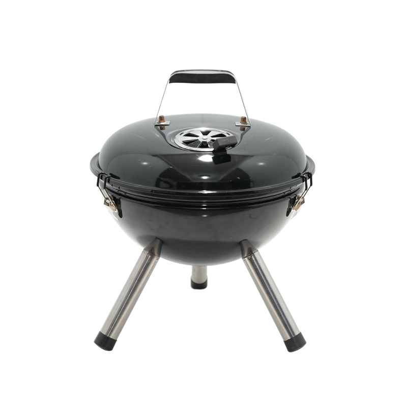 Comercio exterior al por mayor esmalte brillante profundo de alta calidad 14 pulgadas horno de manzana al aire libre horno de barbacoa esférico portátil horno de barbacoa redondo