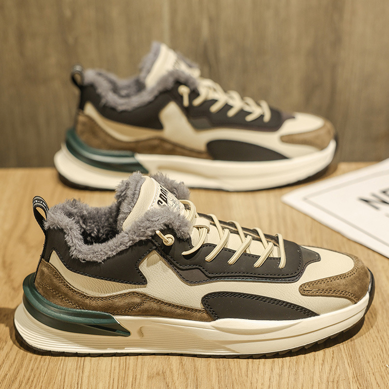 Zapatos de hombre invierno 2023 nuevos deportes casuales zapatos de argán hombres primavera retro malla caliente desodorante zapatos de moda