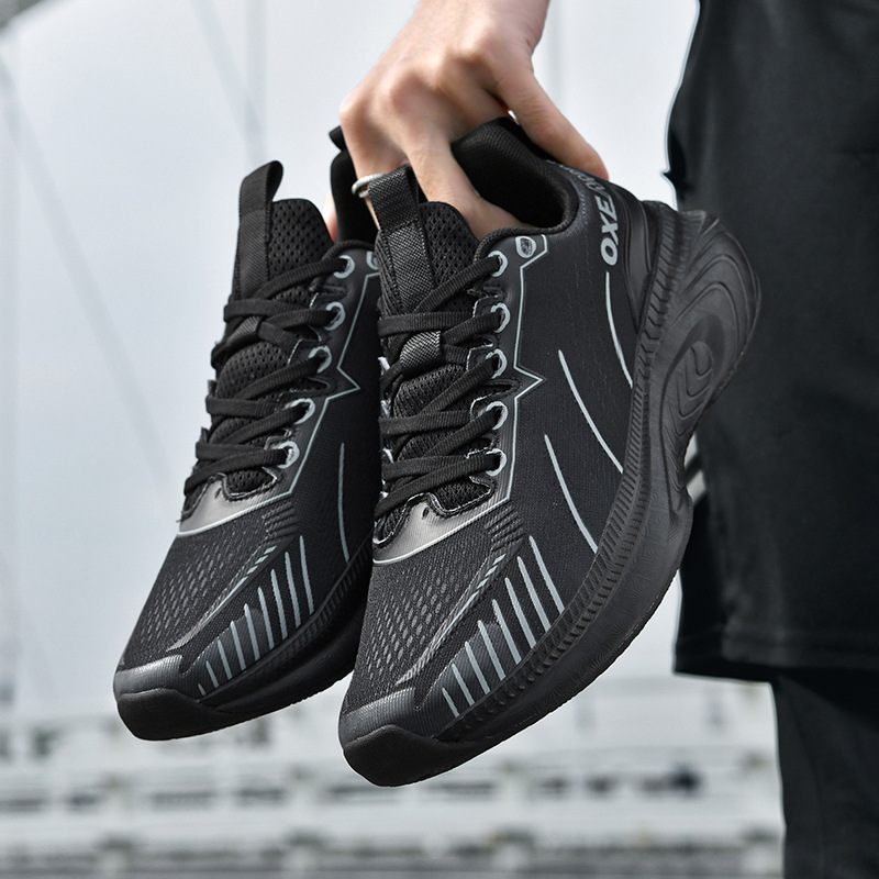 Cross-Border New 2025 New Model Fly-Knit Mesh Breathable CushiNewing MarathNew New Shoes, Men's Sports Shoes_vogvips.com