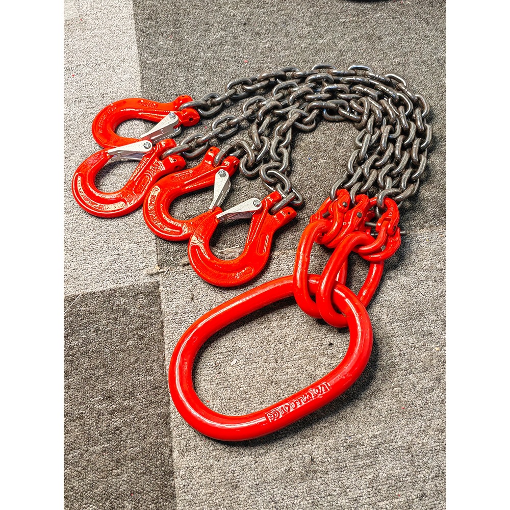 四腿组合起重链条模具吊链四爪吊钩抓钩四钩成套钢链索具组合吊具