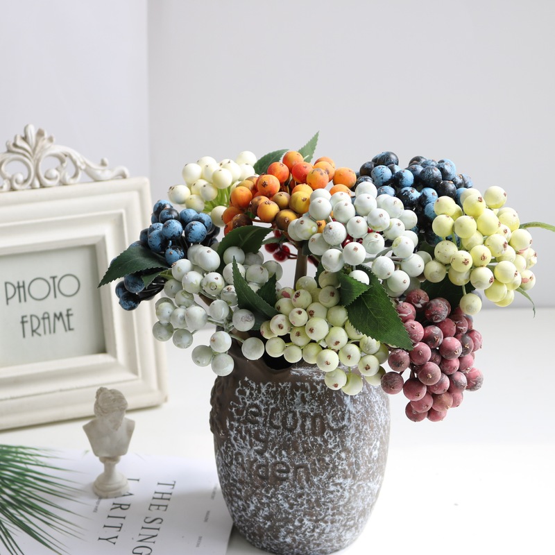 Simulation Berry Christmas Simulation Berry Bubble Berry Berry Blueberry Fruit Peony Fruit Christmas Accessories