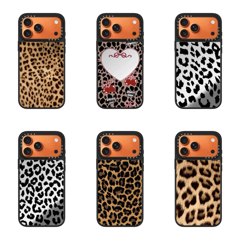 C Brand Leopard Print Series Wang Hedi Same Style Apple 17 Pro Max Phone Case Suitable for 16 Pro, Spicy Girl Style 13/15