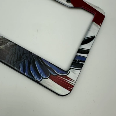 License plate holder/license plate holder Frame with Personalized Flying Eagle Full-Print