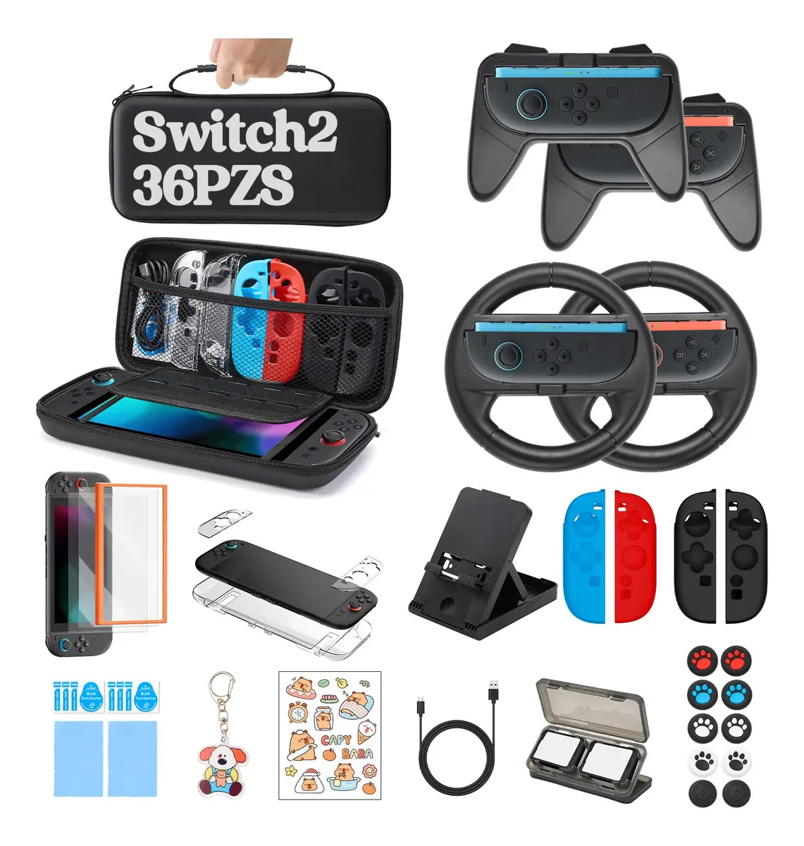 Kit de Accesorios y Estuche de Almacenamiento Switch 2 de PU image 43