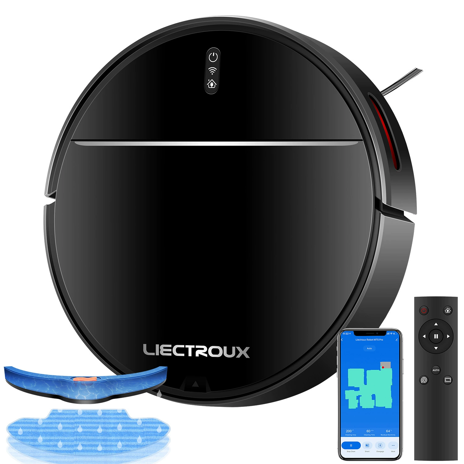 Германия Lalex M7S Pro умный дом уборочный робот гироскопический навигатор навигационный подметатель и тянущая машина