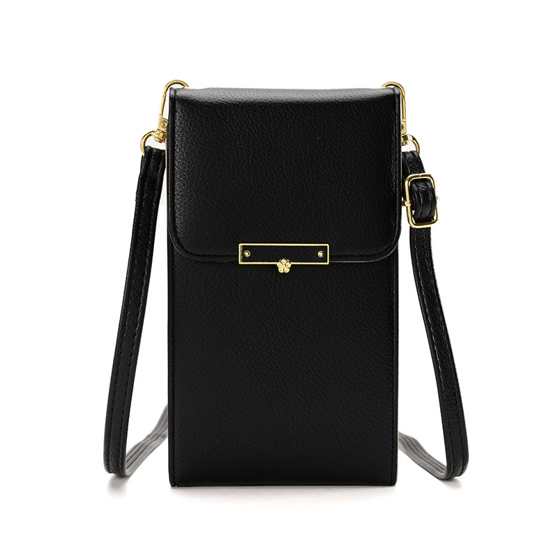 2024 nuevo japonés y coreano crossbody bolsa de teléfono de moda bolsa de hardware multi-funcional ajustable bolsa de hombro clip de la cartera de las mujeres