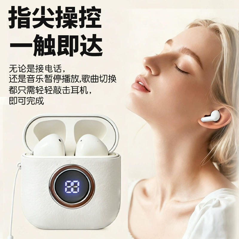Cross-Border Bluetooth Earphones with Power Display, Semi-In-Ear, Suitable for Sports, Compatible with Apple and Android, Gaming, Ultra-Long Standby