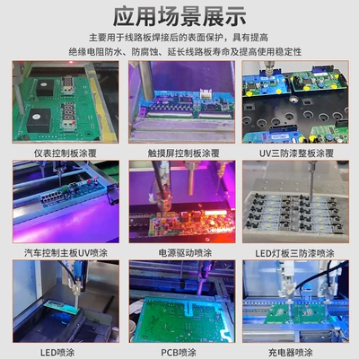 Yapışqan paylayıcı adapterlər Machine pcb Circuit Board Insulation - xj-proof-paint-coating-machine-customization-deposit