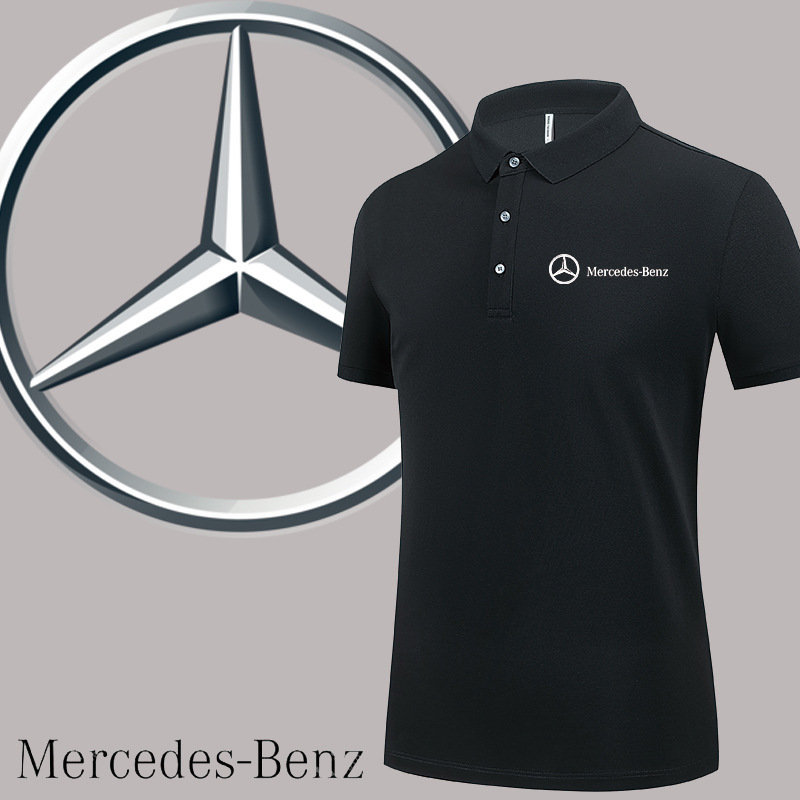 High-end cotton Mercedes-Benz 4S shop overalls POLO shirt custom T-shirt logo short sleeve 4S shop car wash shop tooling