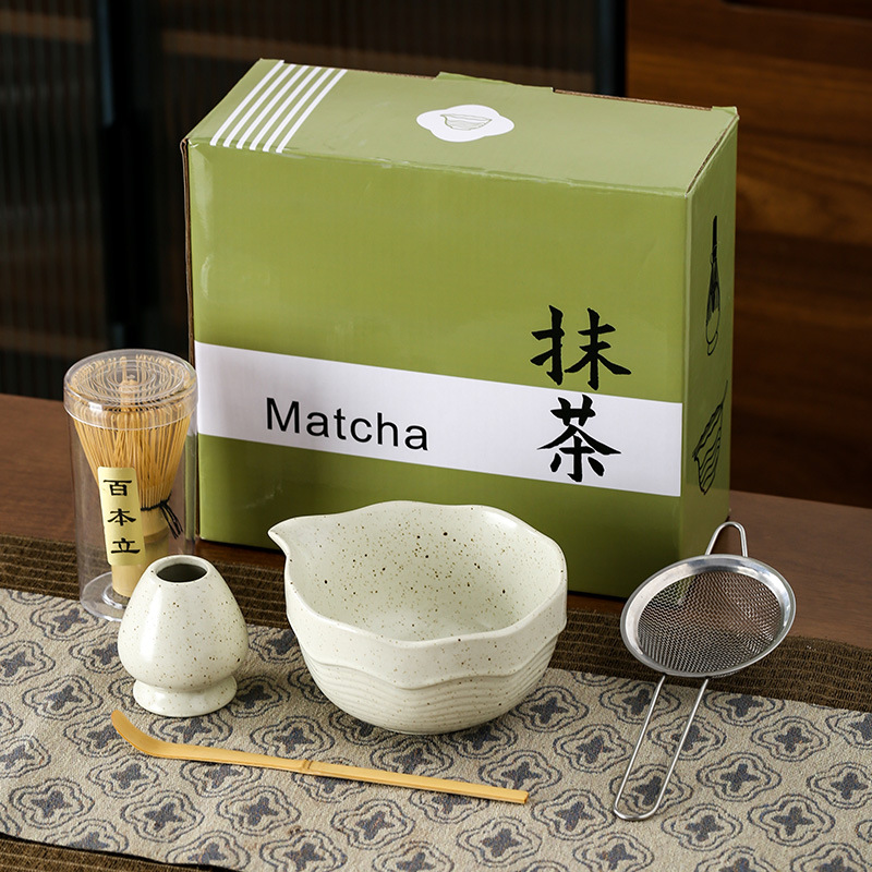 窑变釉抹茶道套装竹茶筅宋代点茶抹茶刷茶筅百本立陶瓷抹茶碗跨境