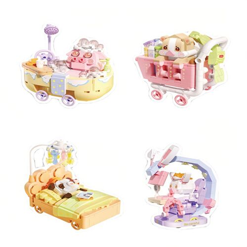 Senbao Moonlight Society is compatible with Lego cute pet caprices, children's fun ornaments, educational assembling building block toys wholesale