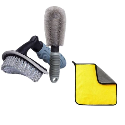 rim suit car tire cleaning – Car cleaning tools - wheel-brush-tire-brush-towel