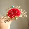 L3251 Red Paper Golden Dream [2# Hair Crown] 1 piece