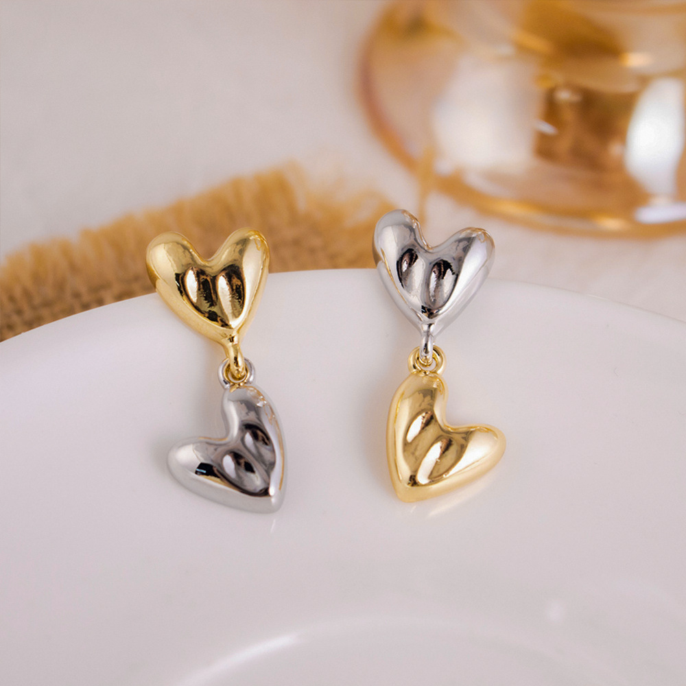 Aguja de plata-doble amor