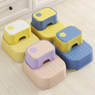 Breastfeeding Footstool Bathroom Small Household Baby Three Chairs Step Climbing Stool Double Layer Kidsren's Step Stool Footstool