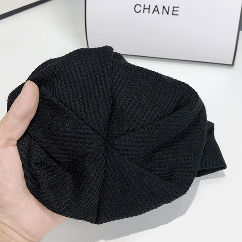 Japanese niche folds pile hats for women solid color versatile cold hats Internet celebrity couples without makeup toys Korean style pullover hat
