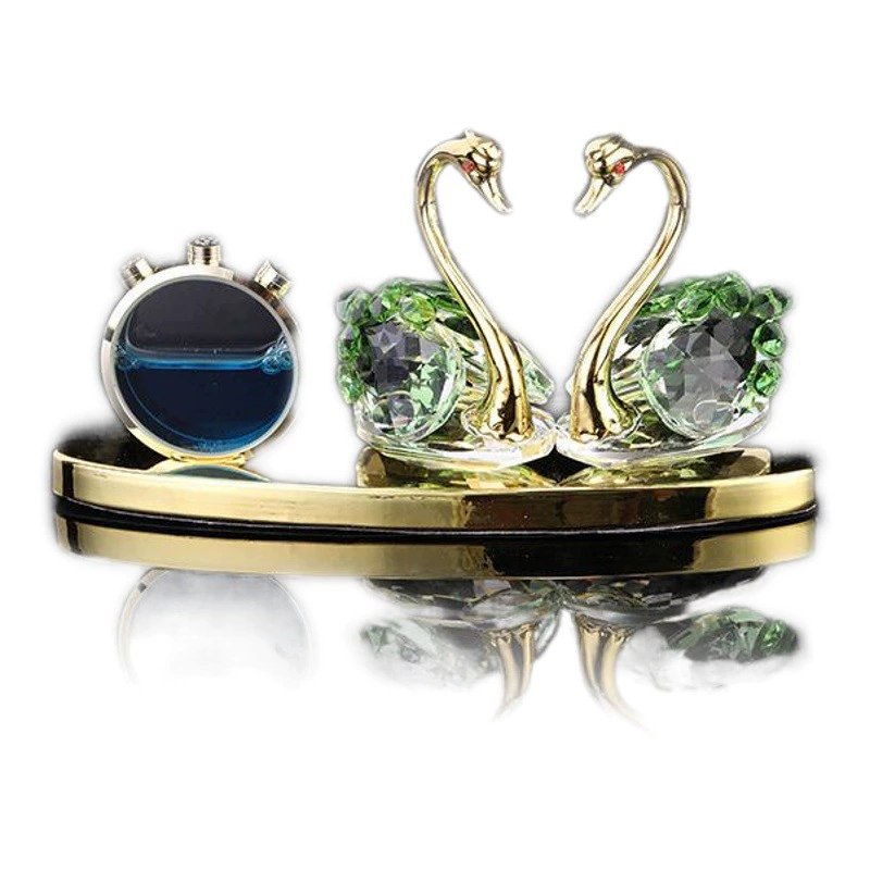 Автомобильные украшения парфюмерное сиденье новый автомобиль высококачественные украшения металлический Хрустальный Лебедь автомобильные принадлежности оптом