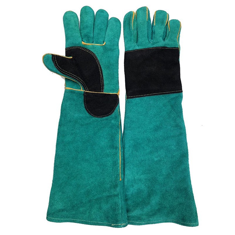 长期供应非一次性电焊手套防割防滑耐磨真皮劳保防烫五指防护防滑