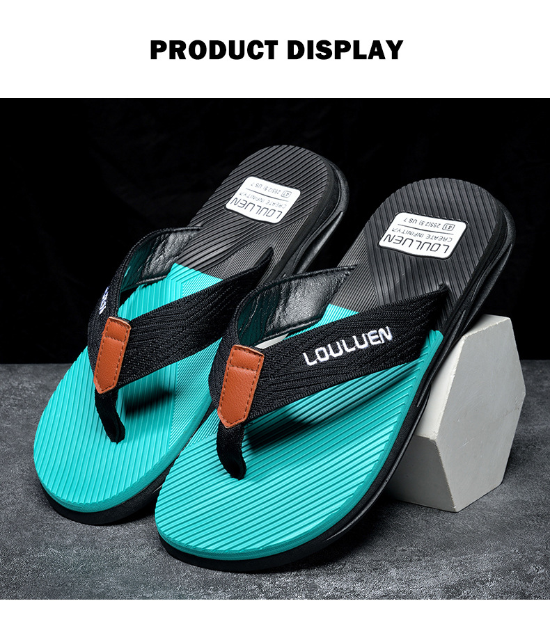 New Wave Casual Hausschuhe, Strandsandalen mit Clip-On-Füßen, rutschfeste weiche Sohle, tragbar, Sommeroberbekleidung, Herren_voghion.com