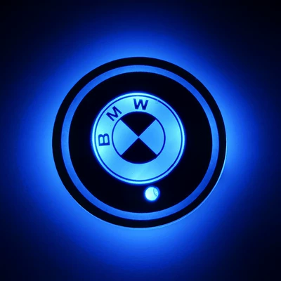 Car-Mounted Multi-Color Ambient Light, Luminous Cup Mat, Smart Sensor Ambient Light for Car, Rechargeable (Other Automotive Interior Supplies) - bmw-single-price