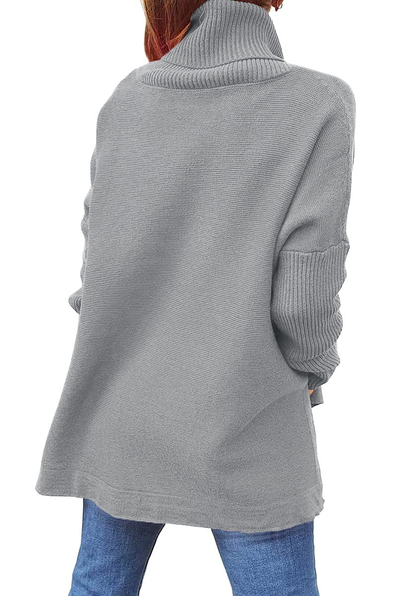 651g Weight Long Sleeve Sleeve Length Pullovers Placket Type Batwing Sleeve Sleeve Type Polyacrylonitrile Fiber Fabric Type Long Top Length Sweater Tops Type Daily Occasion Turtleneck Neckline Warm Function Slim Fit Type Solid Color Pattern Winter, Autumn Season Women'S Gender Patchwork Design Fashion Style Wholesale Women'S Fashion Solid Color Long Sleeve Patchwork Sweaters & Cardigans 25