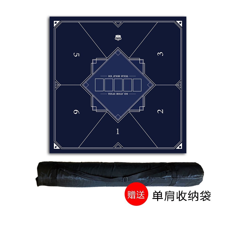Texas poker estera de mesa Baijia dados paño estera de mesa redonda chip de juego de la tarjeta de Jack Negro alfombra de goma personalización