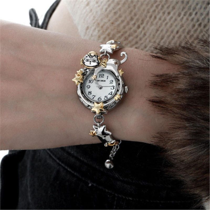 Cute Cat Watch Bracelet Original Niche Design Heavy Industry High-End Sweet and Cool New Hand Jewelry
