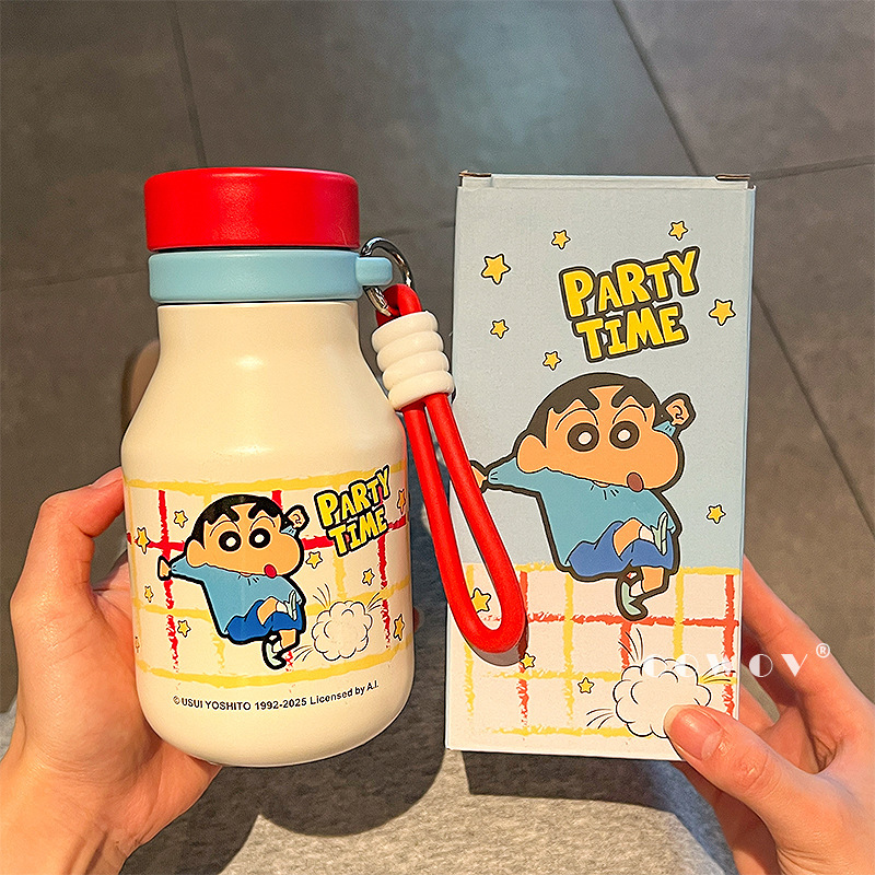 蜡笔小新不锈钢保温杯2025新款高颜值儿童水杯子学生上学专用便携|undefined