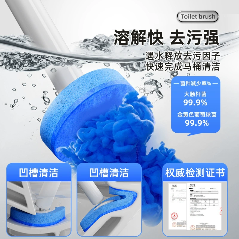 Toilet, disposable changeable brush, deodorant