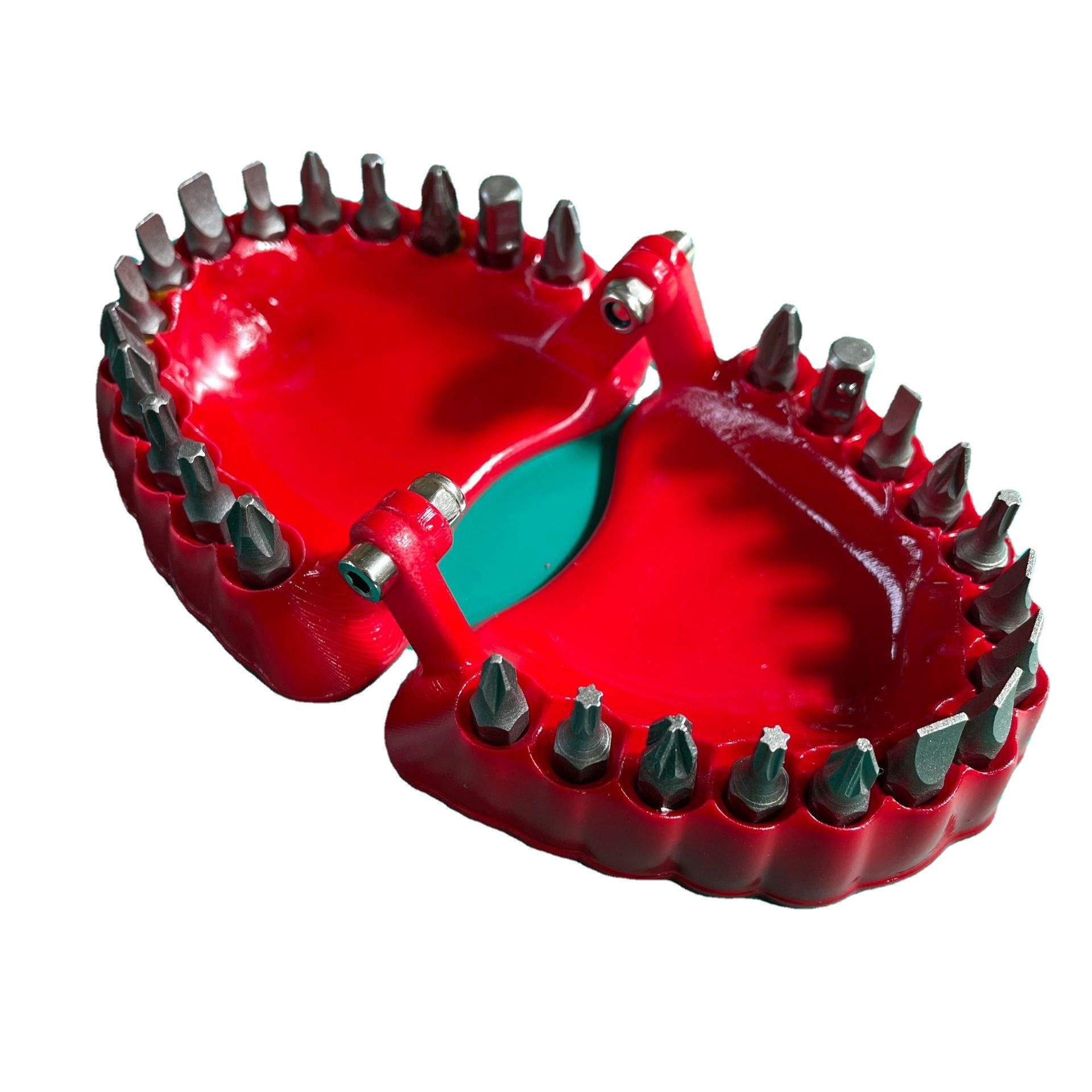 Transfronterizo caliente dentadura taladro bit titular diente modelado destornillador adornos