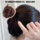Simple head rope small fresh twist braid leather elastic two-color spell braided hair tie hair rubber band band