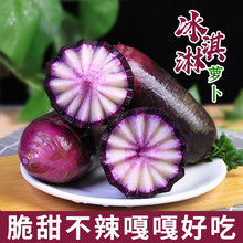 冰淇淋水果萝卜3/9斤甜脆生吃冰糖心当季现拔潍坊紫心萝卜新鲜蔬