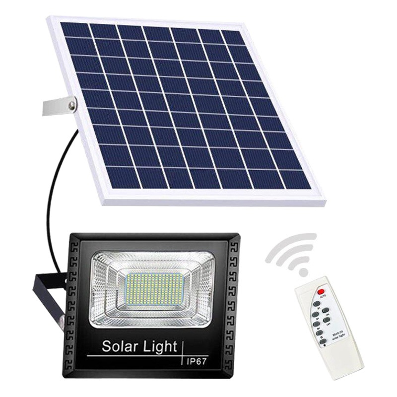 Lámpara solar hogar patio al aire libre nueva lámpara de calle rural LED de alta potencia Luz de inundación Super brillante impermeable fabricante