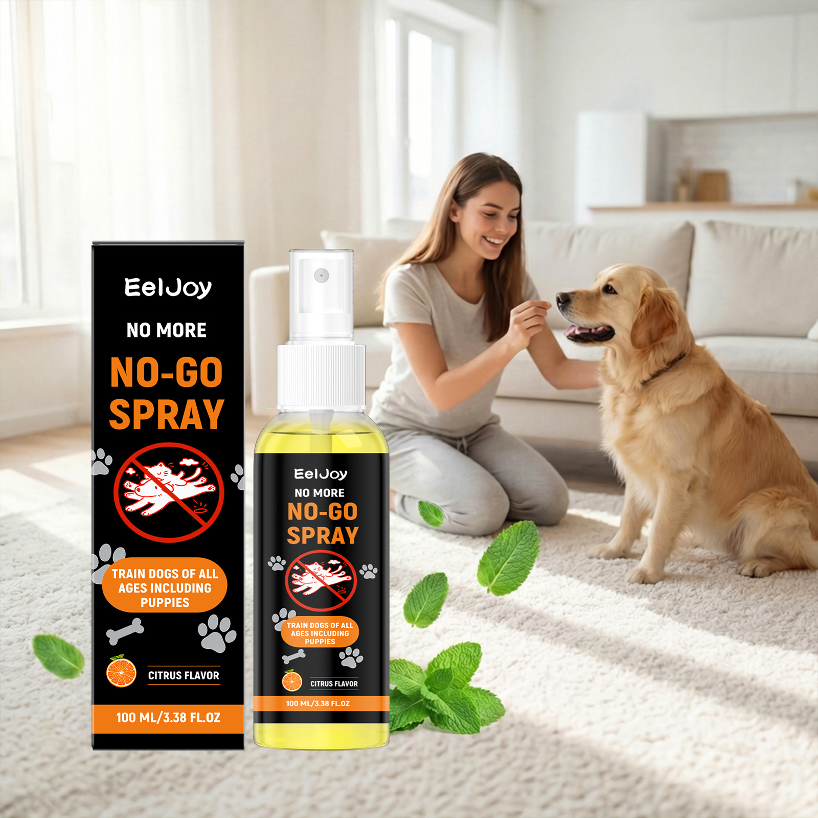 EELJOY 狗狗驱避喷雾 日常驱避狗狗防抓防挠室内外通用训练喷雾