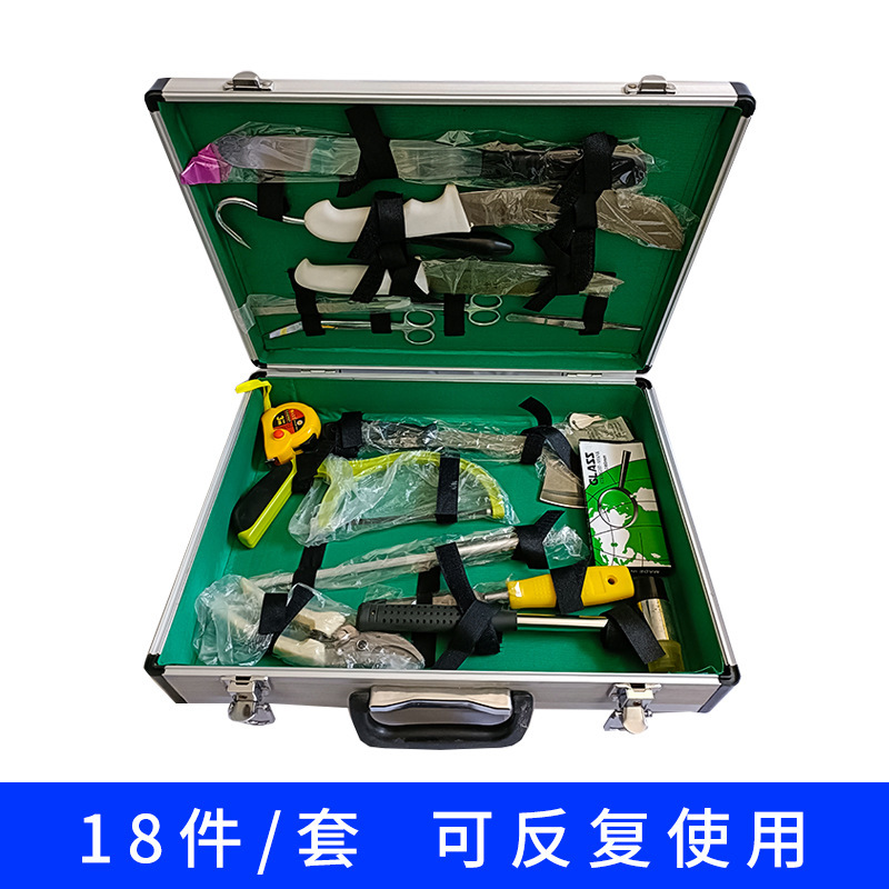 Dispositivo de disección de animales grandes, conjunto de 25 piezas, conjunto de 18 piezas, dispositivo de disección de animales grandes, como ganado, caballo y oveja