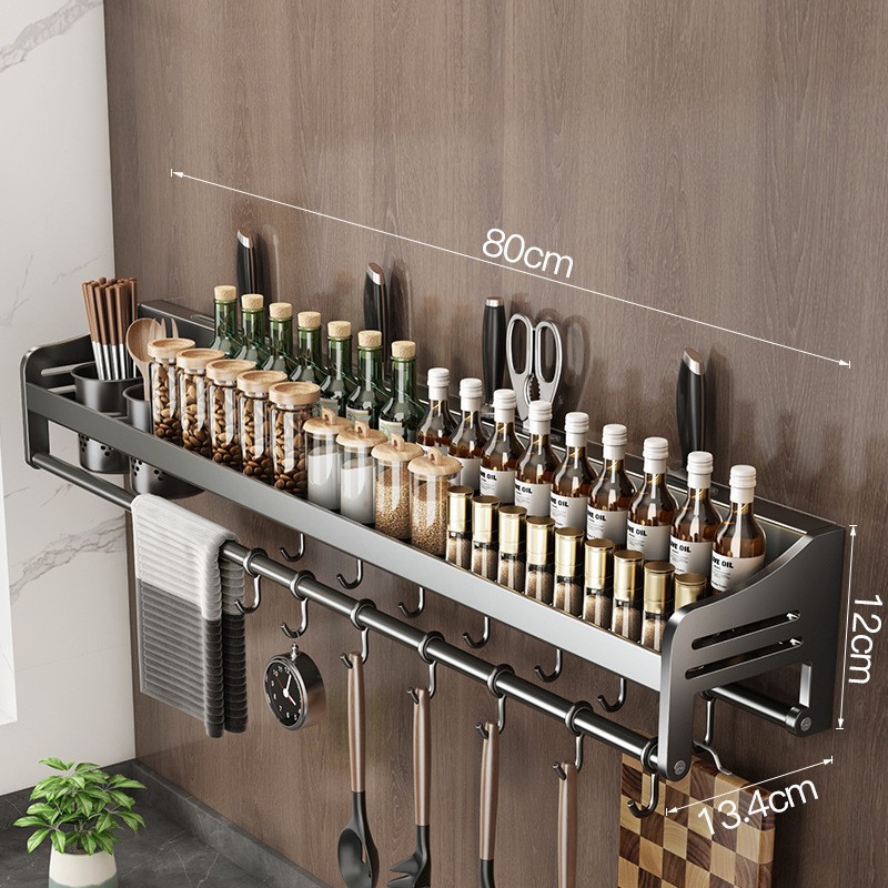 80cm 더블 컵 4 나이프 슬롯 14 후크 건 그레이