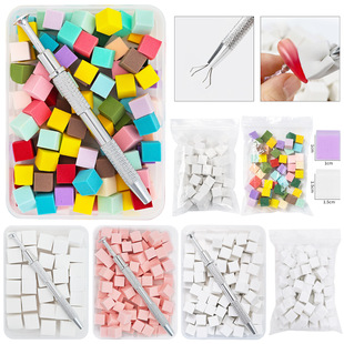 Mini Nail Art Sponge Block, Gradient Blush Sponge, Non-Stick Multi-Faceted Sponge for Nail Art, Makeup, and Concealer