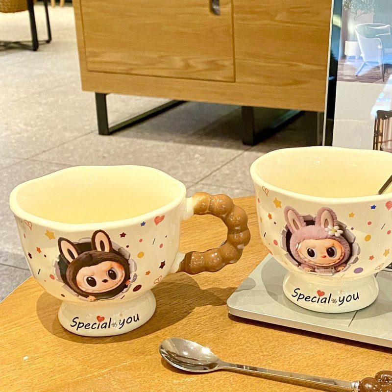 马克杯高颜值ins拉布布情侣杯子生日礼物陶瓷水杯女生伴手礼新款|undefined