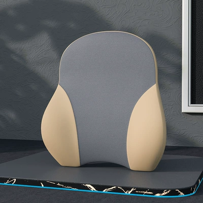 Headrest — U-Shaped Car Headrest, Car Memory - p078-apricot-gray-waistrest