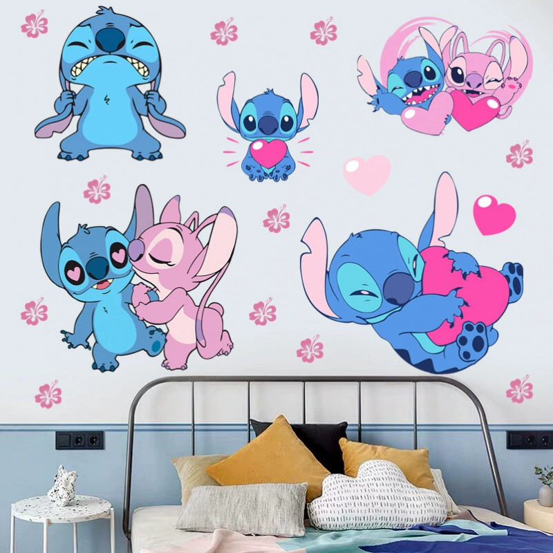 Трансграничная Стирпа Детская комната Декоративная Мультяшная настенная наклейка Самоклеящаяся аниме Сломанная настенная стикер настенная роспись ПВХ обои постер