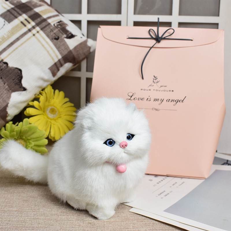 Llamará a un gato simulado, un gato simulado, juguetes de peluche, muñecas, animales, muñecas de gato simulado, regalos de cumpleaños.