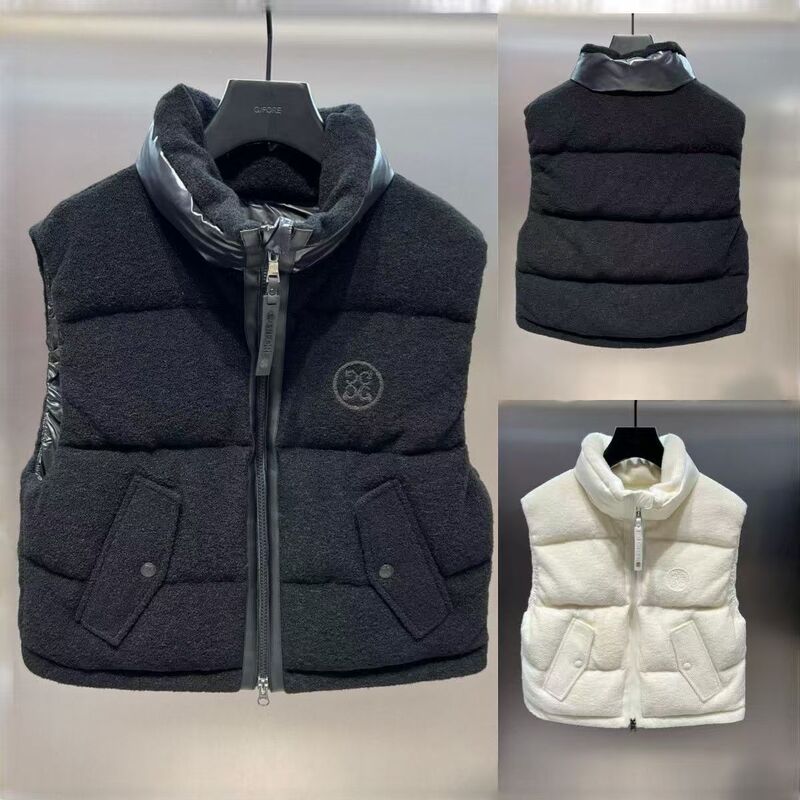 New Autumn and Winter Golf Clothing for Women, Sleeveless Wool Fabric down Jacket, Warm, Soft and Fashionable Vest Jacket New Autumn and Winter Golf Clothing for Women, Sleeveless Wool Fabric down Jacket, Warm, Soft and Fashionable Vest Jacket