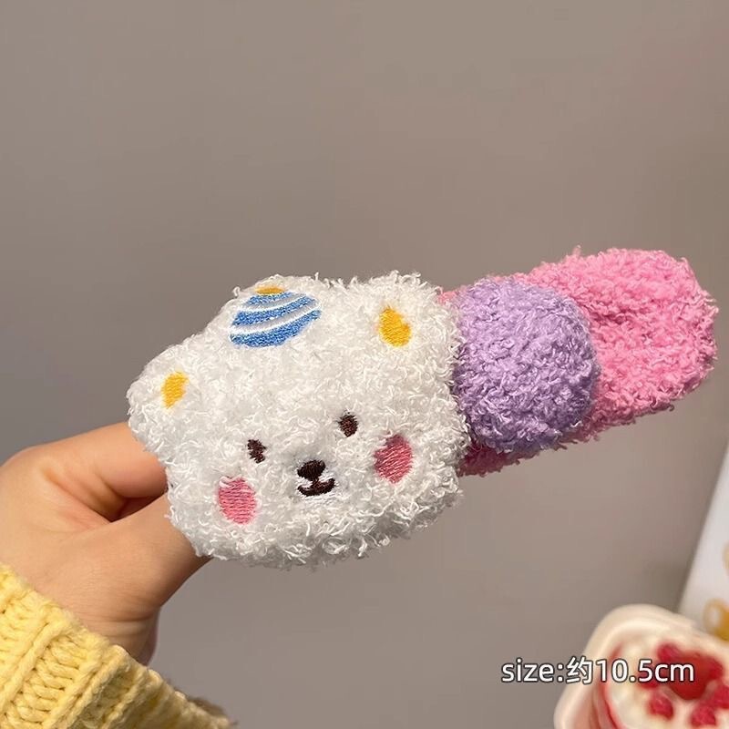 ぬいぐるみプリンベアかわいい猫カモノハシクリップ大型ヘアピン頭飾り 2025 新しい後頭部女の子ぬいぐるみ|undefined