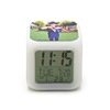 Cross -border thermal transfer square alarm clock bedroom light -emitting electronic creative reminder clock LED square colorful alarm clock customization