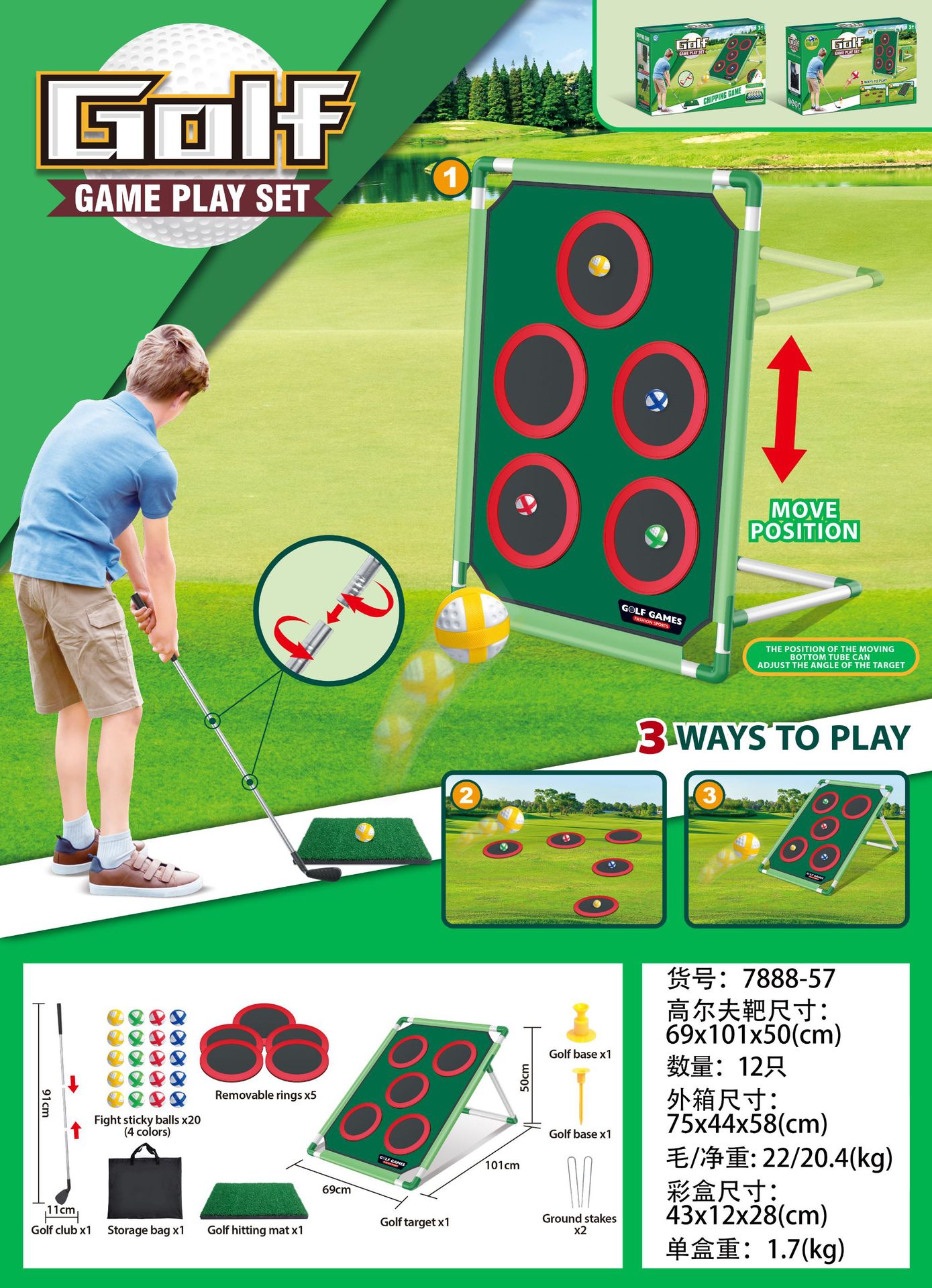 Fabricante 40 juegos de alfombrillas de golf para juegos de golf